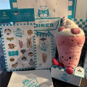 NWT FAO Schwarz NYC Exclusive Jellycat Diner Set - Milkshake